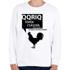 PRINTFASHION kiskakas-black - Gyerek pulóver - Fehér