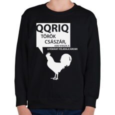 PRINTFASHION kiskakas-white - Gyerek pulóver - Fekete