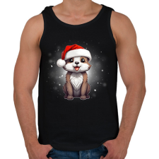 PRINTFASHION kiskutya a hóban - Férfi atléta - Fekete atléta, trikó