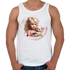 PRINTFASHION Kislány cicával - Férfi atléta - Fehér