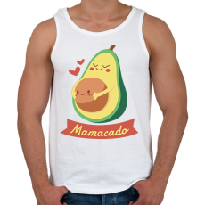 PRINTFASHION Kismama avokádó - Férfi atléta - Fehér