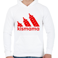 PRINTFASHION Kismama logó - Férfi kapucnis pulóver - Fehér
