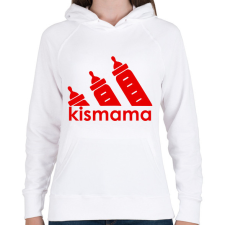 PRINTFASHION Kismama logó - Női kapucnis pulóver - Fehér női pulóver, kardigán