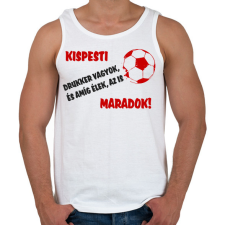 PRINTFASHION Kispesti drukker - Férfi atléta - Fehér atléta, trikó