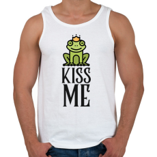 PRINTFASHION KISS ME - Férfi atléta - Fehér
