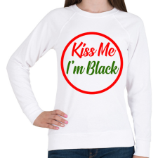 PRINTFASHION Kiss me - Női pulóver - Fehér női pulóver, kardigán