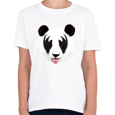 PRINTFASHION Kiss of a panda - Gyerek póló - Fehér gyerek póló