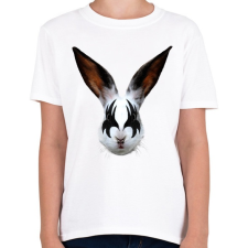 PRINTFASHION Kiss of a rabbit - Gyerek póló - Fehér gyerek póló