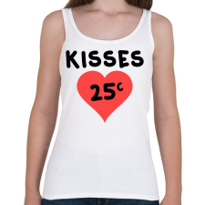 PRINTFASHION kisses - Női atléta - Fehér női trikó