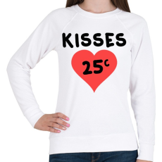 PRINTFASHION kisses - Női pulóver - Fehér