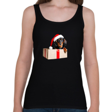 PRINTFASHION kistacsi - Női atléta - Fekete női trikó