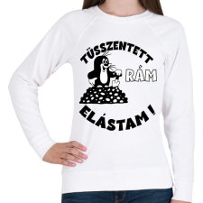 PRINTFASHION Kisvakond - tüsszentett elástam - Női pulóver - Fehér női pulóver, kardigán