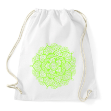 PRINTFASHION Kiszínezhető mandala minta - Sportzsák, Tornazsák - Fehér tornazsák