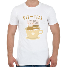PRINTFASHION Kit-teas - Férfi póló - Fehér férfi póló