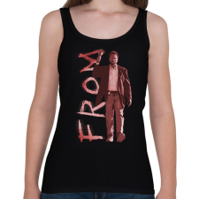 PRINTFASHION Kiút Sorozat - Női atléta - Fekete női trikó