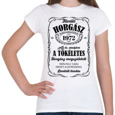 PRINTFASHION Kiváló horgász - Évszámmal (fekete) - Női póló - Fehér