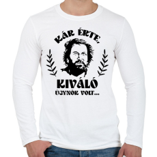 PRINTFASHION Kiváló ügynök volt... - Férfi hosszú ujjú póló - Fehér