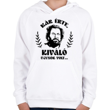 PRINTFASHION Kiváló ügynök volt... - Gyerek kapucnis pulóver - Fehér gyerek pulóver, kardigán