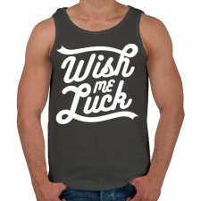 PRINTFASHION Kívánj szerencsét - Férfi atléta - Sötétszürke atléta, trikó