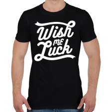 PRINTFASHION Kívánj szerencsét - Férfi póló - Fekete férfi póló