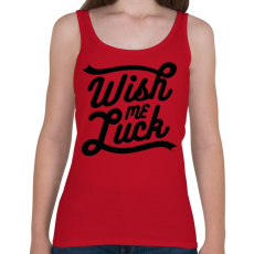 PRINTFASHION Kívánj szerencsét  - Női atléta - Cseresznyepiros