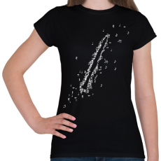 PRINTFASHION Klarinét - Női póló - Fekete
