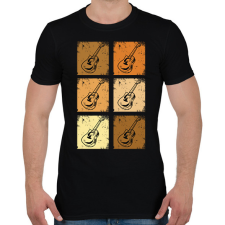 PRINTFASHION Klasszikus gitárok - Férfi póló - Fekete férfi póló