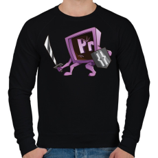 PRINTFASHION Knight of Movies - Férfi pulóver - Fekete