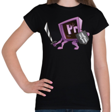 PRINTFASHION Knight of Movies - Női póló - Fekete