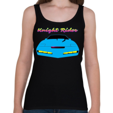 PRINTFASHION Knight Rider Synthwave - Női atléta - Fekete