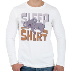 PRINTFASHION Koala - alvós póló - Férfi hosszú ujjú póló - Fehér