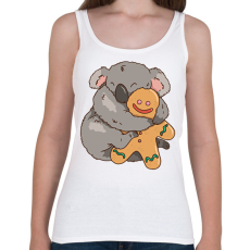 PRINTFASHION Koala és mézeskalács - Női atléta - Fehér