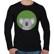 PRINTFASHION Koala - Férfi hosszú ujjú póló - Fekete férfi póló
