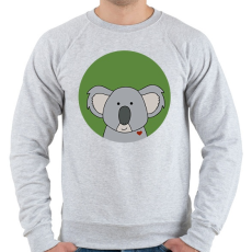 PRINTFASHION Koala - Férfi pulóver - Sport szürke