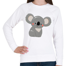 PRINTFASHION Koala maci - Női pulóver - Fehér