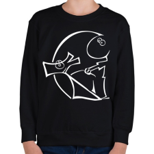 PRINTFASHION Kőbányai-Kutyasuli fehér-vektor - Gyerek pulóver - Fekete gyerek pulóver, kardigán