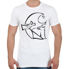 PRINTFASHION Kőbányai-Kutyasuli  felirat nélkül - Férfi póló - Fehér férfi póló