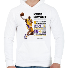 PRINTFASHION Kobe Bryant - Férfi kapucnis pulóver - Fehér férfi pulóver, kardigán
