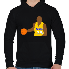 PRINTFASHION Kobe Bryant - Férfi kapucnis pulóver - Fekete férfi pulóver, kardigán