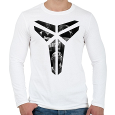 PRINTFASHION Kobe Bryant logo - Férfi hosszú ujjú póló - Fehér