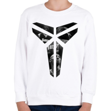PRINTFASHION Kobe Bryant logo - Gyerek pulóver - Fehér gyerek pulóver, kardigán