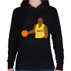 PRINTFASHION Kobe Bryant - Női kapucnis pulóver - Fekete