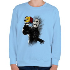 PRINTFASHION Kocka kirakva - Gyerek pulóver - Világoskék gyerek pulóver, kardigán