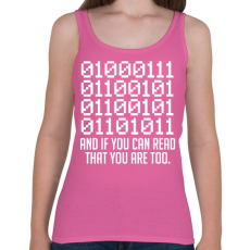 PRINTFASHION KOCKA - Női atléta - Rózsaszín