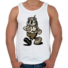 PRINTFASHION Kóla - Férfi atléta - Fehér