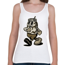 PRINTFASHION Kóla - Női atléta - Fehér női trikó