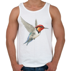 PRINTFASHION Kolibri - Férfi atléta - Fehér