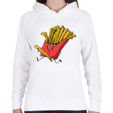 PRINTFASHION Kolompér - Női kapucnis pulóver - Fehér