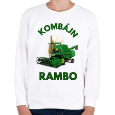 PRINTFASHION KOMBÁJN RAMBO - Gyerek pulóver - Fehér gyerek póló