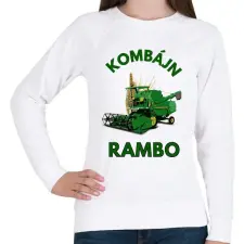 PRINTFASHION KOMBÁJN RAMBO - Női pulóver - Fehér női pulóver, kardigán